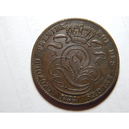 Belgie 5 Cents 1833 Cu signature bez tečky UNC č00117