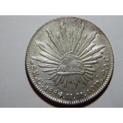 Mexiko 8 Reales 1884 MM Ag XF-UNC č00031