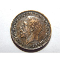 Anglie 1 Farthing 1918 XF-UNC č39173