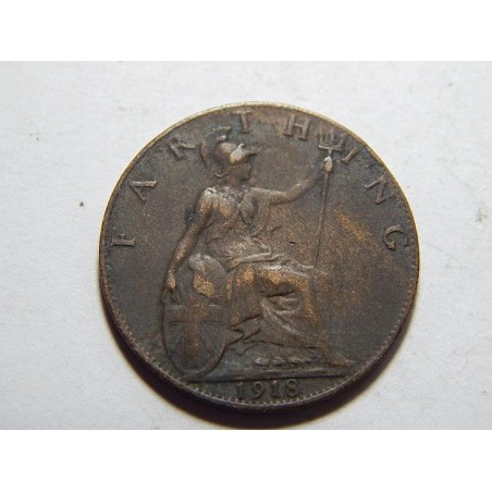 Anglie 1 Farthing 1918 XF č39163