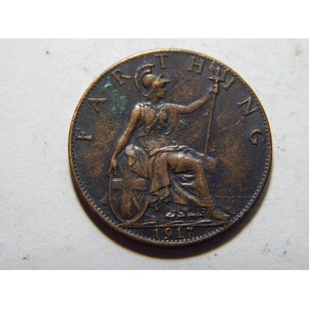 Anglie 1 Farthing 1917 XF č38287