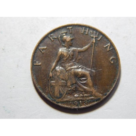Anglie 1 Farthing 1913 XF-UNC č39179