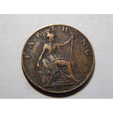 Anglie 1 Farthing 1907 XF č39157