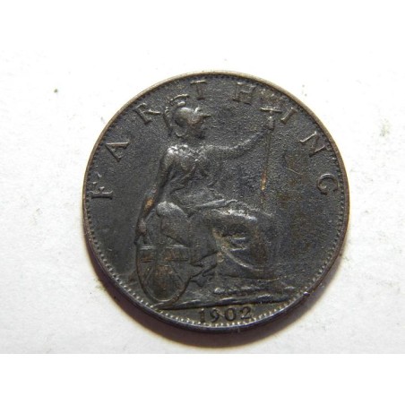 Anglie 1 Farthing 1902 XF č38316