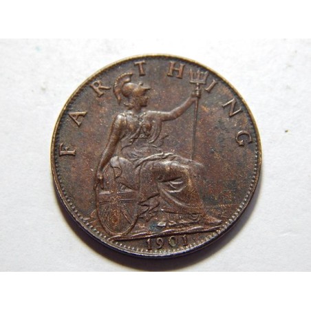 Anglie 1 Farthing 1901 UNC č39172