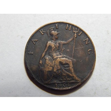 Anglie 1 Farthing 1901 F č38339