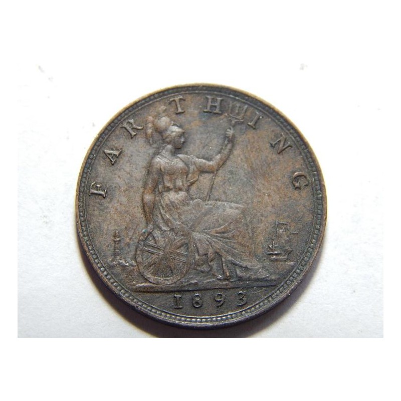 Anglie 1 Farthing 1893 UNC č39171 Anglie 1 Farthing 1893 UNC č39171