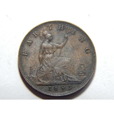 Anglie 1 Farthing 1893 UNC č39171