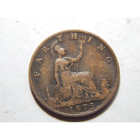 Anglie 1 Farthing 1875 VF-XF č39198