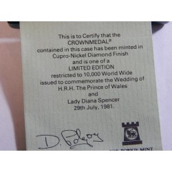 Anglie 1 Crown 1981 Charles and Diana PROOF v etui čŠU04