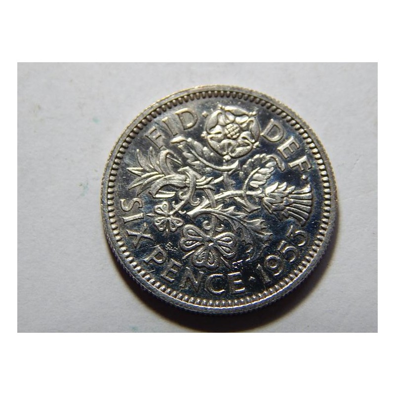 Anglie 6 Pence 1953 PROOF RRR č39178