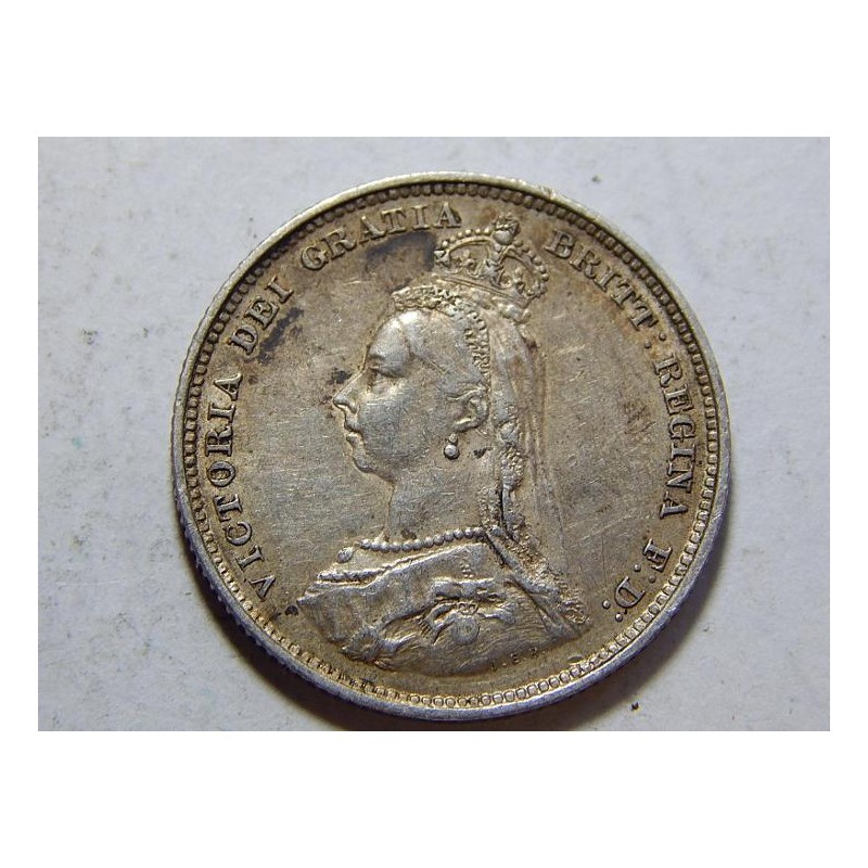 Anglie 1 Shilling 1887 Ag UNC č39665 Anglie 1 Shilling 1887 Ag UNC č39665