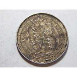 Anglie 1 Shilling 1887 Ag UNC č39665
