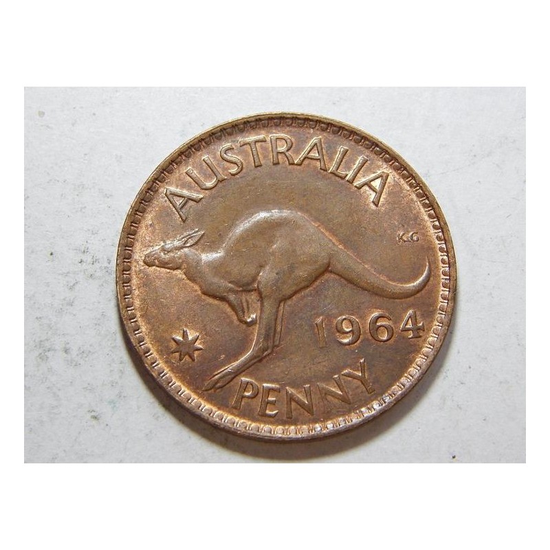Austrálie 1 Penny 1964 UNC č39660 Austrálie 1 Penny 1964 UNC č39660