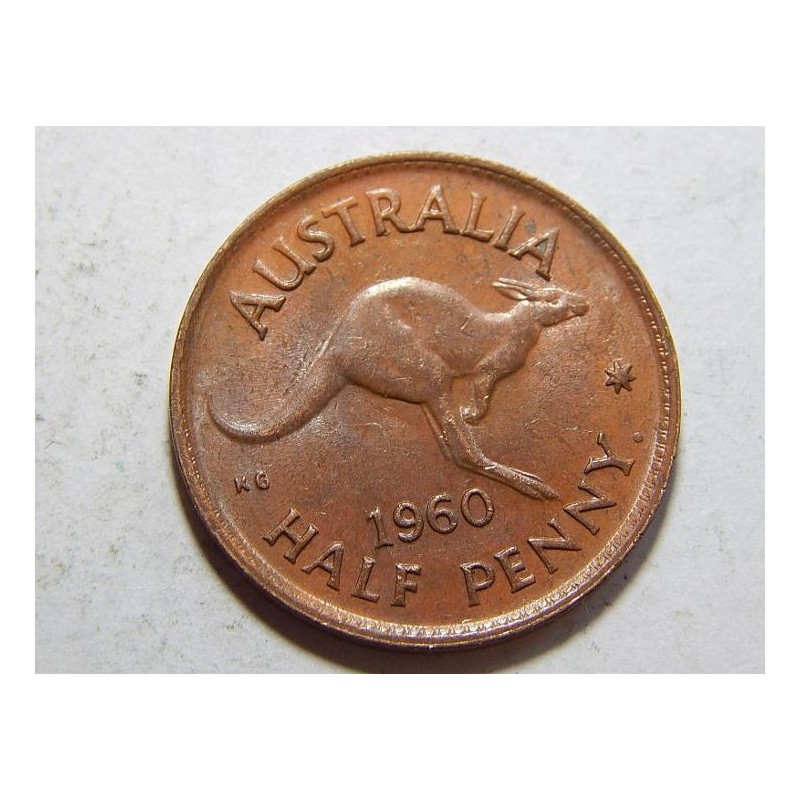 Austrálie ½ Penny 1960 UNC č39666 Austrálie ½ Penny 1960 UNC č39666