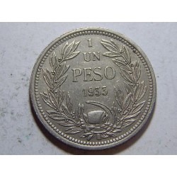 Chile 1 Peso 1933 XF-UNC č39669