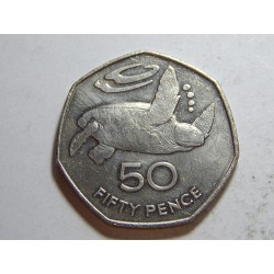 Svatá Helena 50 Pence 1984 XF-UNC č39678