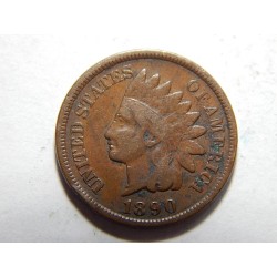 USA 1 Cent 1890 indián XF č38292