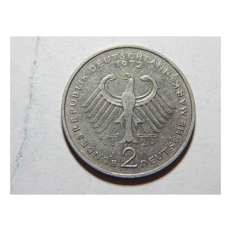 Německo BRD 2 Mark 1972 J UNC č36750 Německo BRD 2 Mark 1972 J UNC č36750