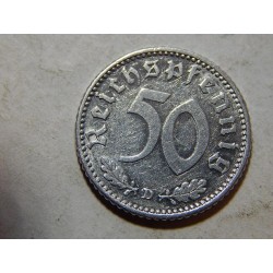 Německo 3. Říše 50 Reichspfennig 1935 D XF č00733