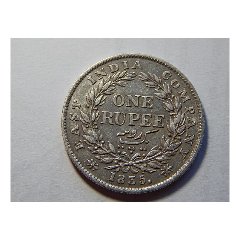 Britská Indie William IIII. 1 Rupee 1835 F Ag XF č00122 Britská Indie William IIII. 1 Rupee 1835 F Ag XF č00122