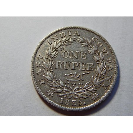 Britská Indie William IIII. 1 Rupee 1835 F Ag XF č00122