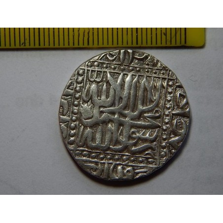 Indie Mughal Empire AHMEDABAD 1 Rupee 1573 Ag XF RRR 11.41g27mm č00124