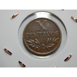 Portugalsko 10 Centavos 1968 XF č00241