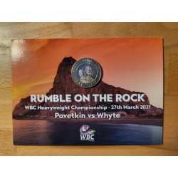 Gibraltar 2 Pounds 2021 Rumble on the Rocks barevná UNC RRRR čALB  