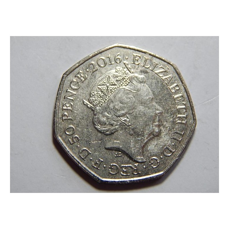 Anglie 50 Pence 2016 plavání UNC č39727 Anglie 50 Pence 2016 plavání UNC č39727
