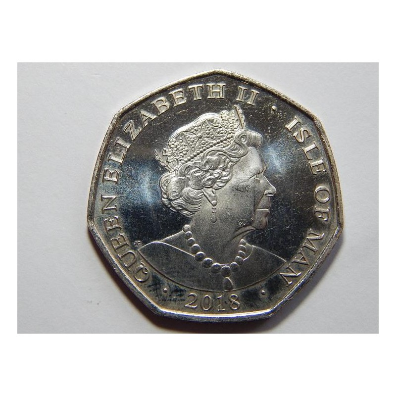Isle of Man 50 Pence 2018 Coronation Oath UNC č39700 Isle of Man 50 Pence 2018 Coronation Oath UNC č39700