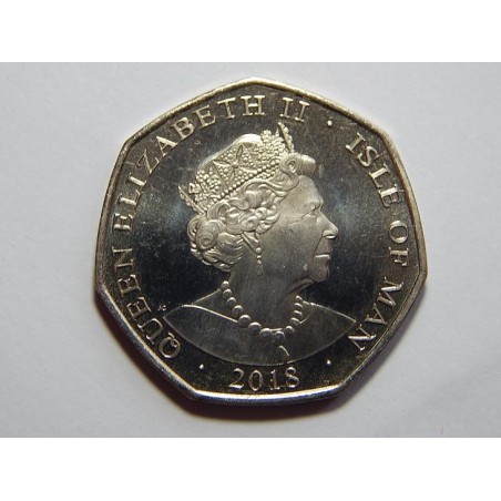 Isle of Man 50 Pence 2018 korunovační orb UNC č39701
