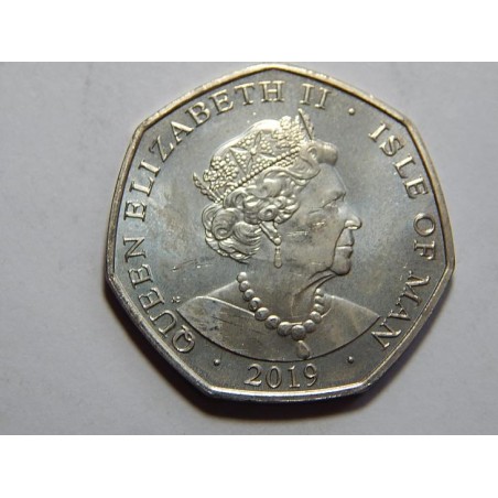Isle of Man 50 Pence 2019 Second to the Right UNC č39710