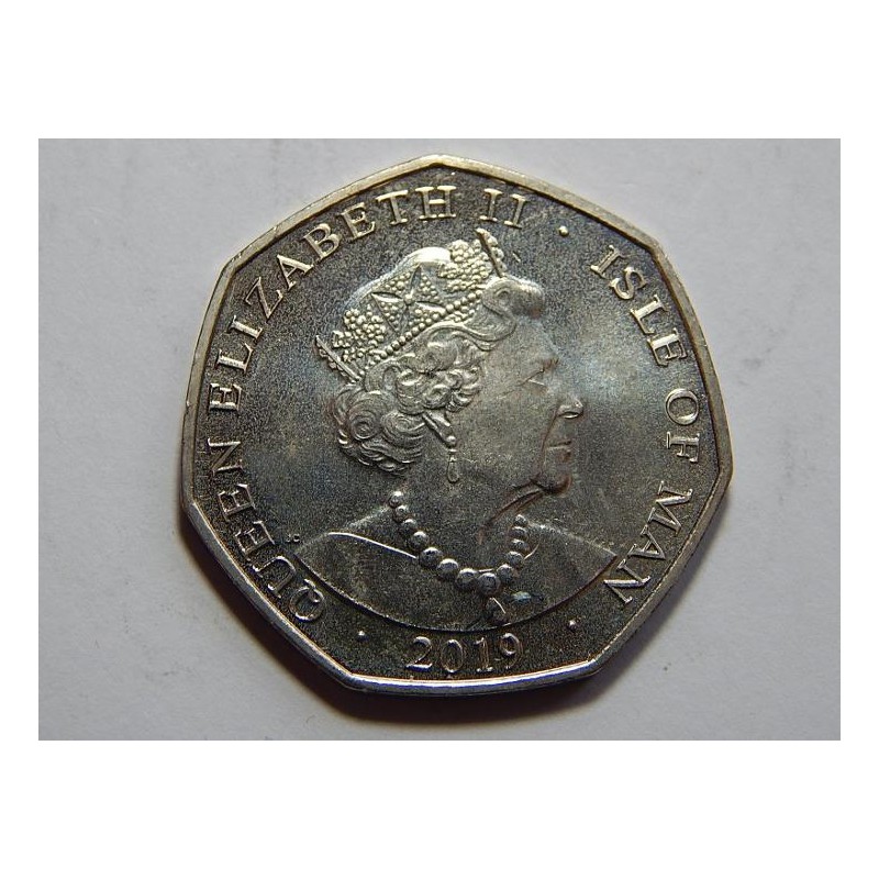 Isle of Man 50 Pence 2019 Slip Catch UNC č39706 Isle of Man 50 Pence 2019 Slip Catch UNC č39706