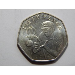 Isle of Man 50 Pence 2019 Slip Catch UNC č39706