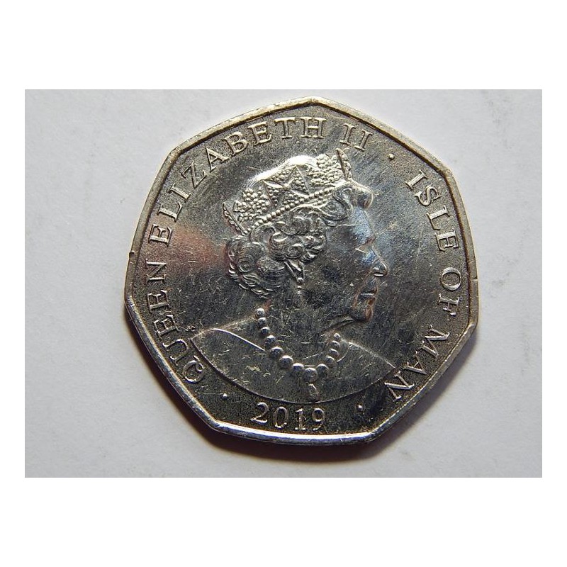 Isle of Man 50 Pence 2019 Stumping UNC č39705 Isle of Man 50 Pence 2019 Stumping UNC č39705