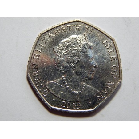 Isle of Man 50 Pence 2019 Stumping UNC č39705