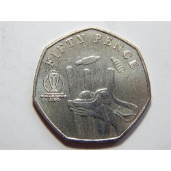 Isle of Man 50 Pence 2019 Stumping UNC č39705
