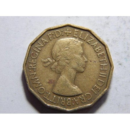 Anglie 3 Pence 1953 XF č37321 