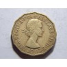 Anglie 3 Pence 1954 XF č37285 