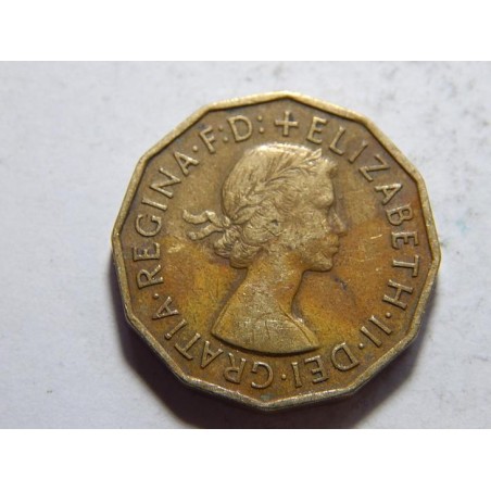 Anglie 3 Pence 1955 XF č37276