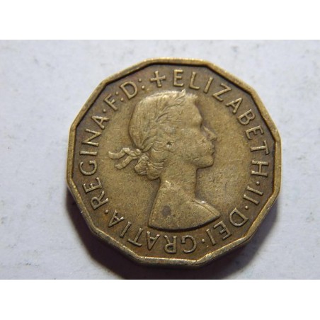 Anglie 3 Pence 1958 XF č37177 