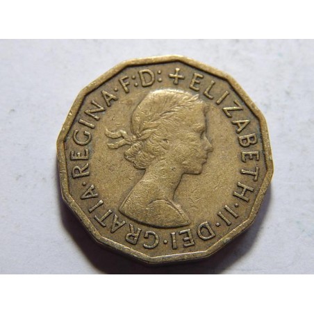 Anglie 3 Pence 1960 XF č37149 