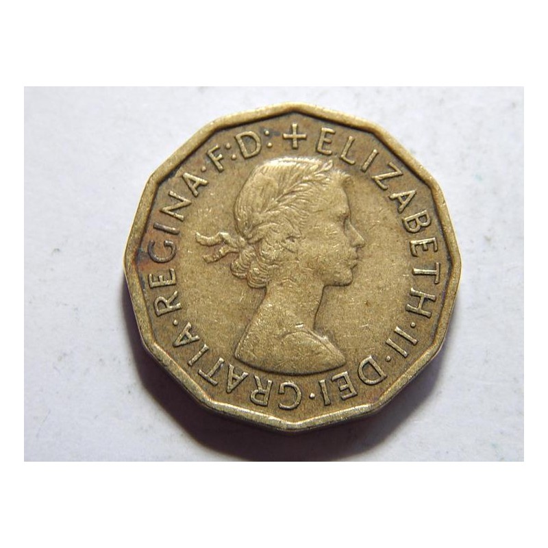 Anglie 3 Pence 1960 XF č38353 Anglie 3 Pence 1960 XF č38353