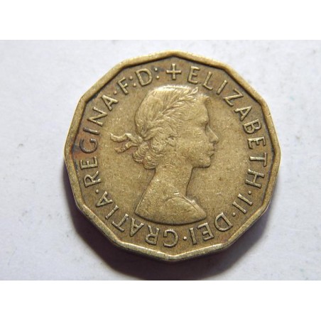 Anglie 3 Pence 1960 XF č38353 