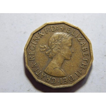 Anglie 3 Pence 1960 XF-UNC č38366 