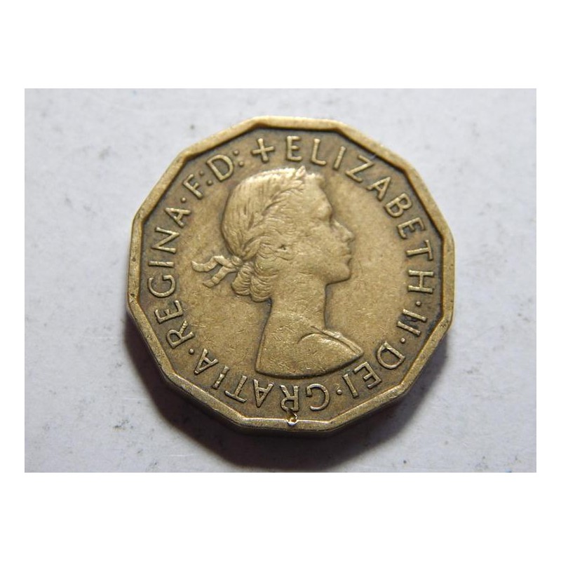 Anglie 3 Pence 1962 XF č37181 Anglie 3 Pence 1962 XF č37181