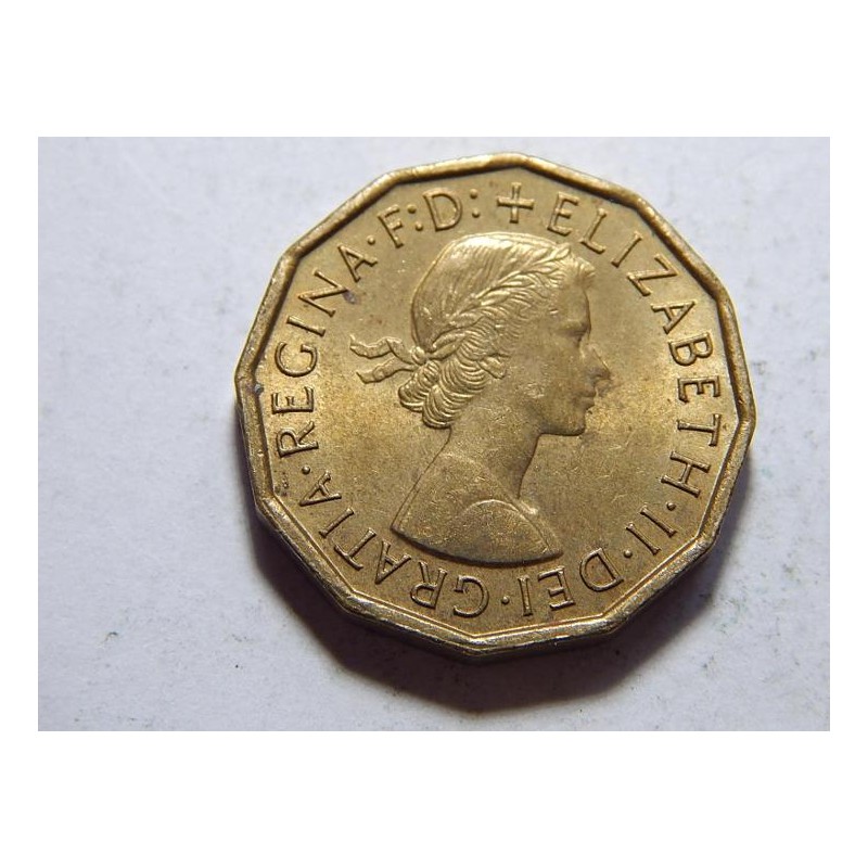 Anglie 3 Pence 1967 UNC č37196 Anglie 3 Pence 1967 UNC č37196
