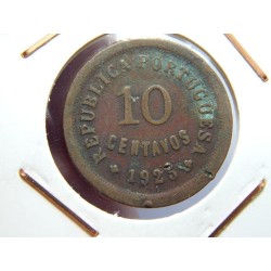 Portugalsko 10 Centavos 1925 VF č00226