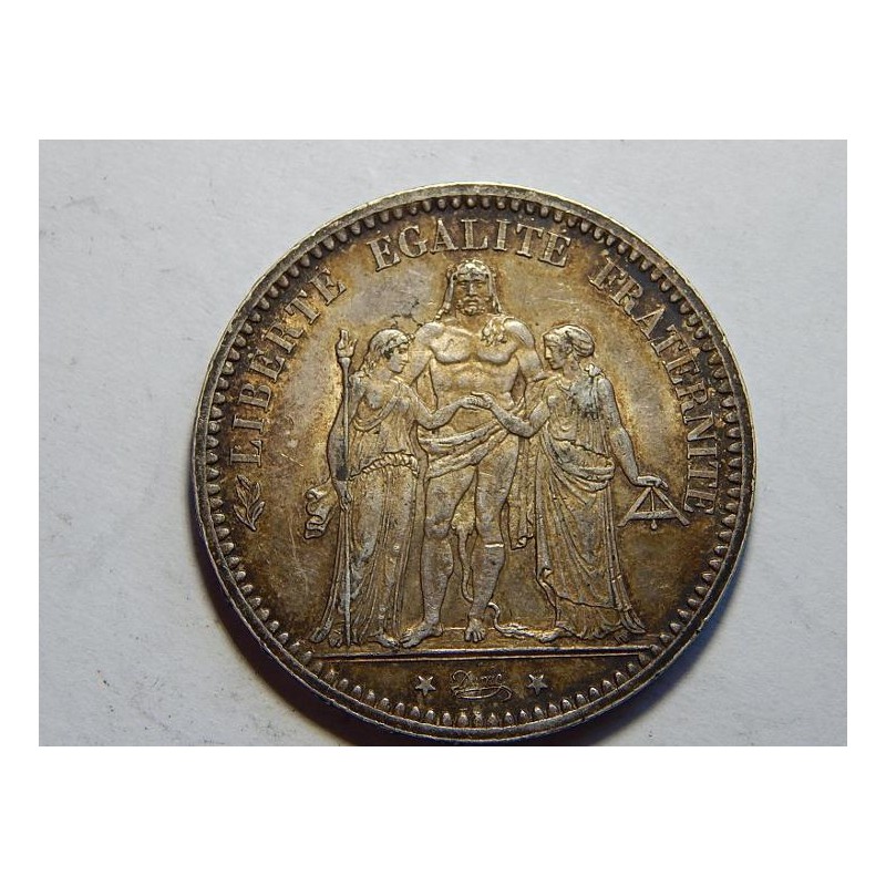 Francie 5 Francs 1873 A Ag XF č00408 Francie 5 Francs 1873 A Ag XF č00408